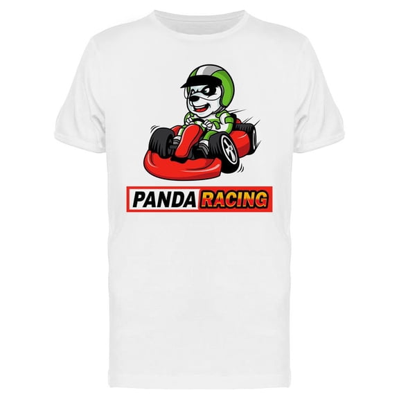 Panda Racing T-Shirt Men -Image by Shutterstock, Male Large