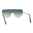 thumbnail image 2 of Lunettes de Soleil Minimalistes Sans Monture à Lentille Mono Premium Qualité Optique Or Vert Jaune, 2 of 4
