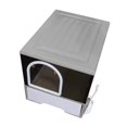 thumbnail image 3 of GROWTH TANK Enclosed Cat Litter Box Drawer Type Pet Litter Tray Cat Potty Pet Litter Box grey, 3 of 9