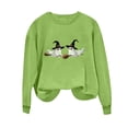 thumbnail image 2 of Trikvn Women's Funny Halloween Sweaters Crewneck Long Sleeve Pullover Tops Witch Hat Ghost Riding Broom Graphic Shirts Fall Casual Festive Cozy Holiday Apparel, 2 of 5