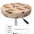 thumbnail image 4 of Xecao's Cartoon Squirrel Print Stool Covers offer stylish, washable protection for PU round bar stools, perfect for home or commercial use., 4 of 7