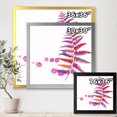 thumbnail image 4 of Designart 'Purple Fern With Purple Splash' Farmhouse Framed Art Print, 4 of 4