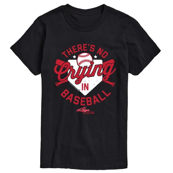 A League Of Their Own - There's No Crying In Baseball Red Men's Short Sleeve Graphic T-Shirt