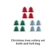 thumbnail image 5 of Matsuzay 4 unidades/juego de vajilla para árbol de Navidad, soporte de almacenamiento, bolsa para cubiertos, decoración, dinero en efectivo, Kits de decoración para fiestas Rojo, 5 of 6