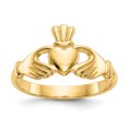 thumbnail image 1 of 14K Yellow Gold Polished Claddagh Ring, 1 of 2