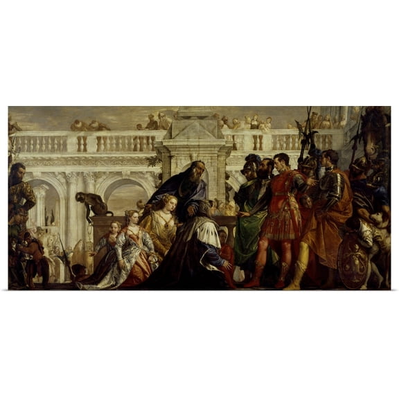 Great BIG Canvas | Rolled Paolo (1528-1588) Veronese Poster Print entitled Family of Darius before Alexander the Great (356-323 BC)