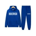 thumbnail image 2 of LovelyWholesale Long Sleeve Hooded Collar Letter Print Kangaroo Pocket Men's Tracksuit Set, 2 of 3