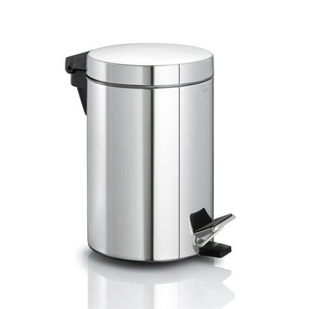 Blomus Polished Pedal Bin Wastecan Stainless Steel with Removable Plastic (Best Pedal Steel Amp)