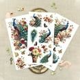 thumbnail image 7 of 3Pcs Flower Peacock Furniture Transfer 6x12inch Butterfly Vase Rub on Transfer Self-Adhesive Wall Art Decals for Bedroom Living Room Desk Table Decoration, 7 of 7