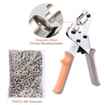 thumbnail image 3 of Yescom Handheld 3/8"(10mm) Eyelets Grommets Portable Manual Machine Press Punch Hole Punch Tool Kit, 500pcs Set Washer, 3 of 11