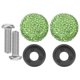 thumbnail image 2 of Tuercas y tornillos para matrículas de vehículos Tapón de rosca de diamantes de imitación para automóviles Sujetadores especiales Tornillos antirrobo (verde claro), 2 of 6