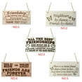thumbnail image 3 of Wooden Friendship Hanging Plaque Rectangle Door Tags Wooden Window Pendant Tags Wood Signs Gift - Style 3, 3 of 7