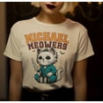 thumbnail image 2 of Michael Meowers Funny Shirt Vintage Halloween Cat T-Shirt Spooky Retro Shirt Funny Gift for Cat Lover Horror Cat Tee Cute Halloween Shirt, 2 of 4