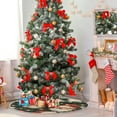 thumbnail image 5 of Ryvnso Christmas Tree Skirt Santa Claus Christmas Lights Xmas Tree Skirts Ornament Home Decorations 35.4", 5 of 6