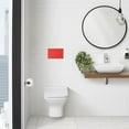 thumbnail image 5 of Wall Mount Dual Flush Actuator Plate with Square Push Buttons in Matte Red, 5 of 5