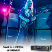 Technical Pro Portable PA System 6000 Watts Continuous Power 2 Channel Audio Power Amplifier