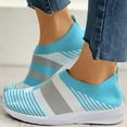 thumbnail image 2 of Dsscvnef Chaussures de Marche Respirantes en Maille pour Femmes Chaussures de Course Décontractées Espadrilles à Enfiler, 2 of 9