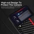 thumbnail image 3 of SaniMore Case for Samsung Galaxy Z Flip 4 6.7" 2022, Carbon Fibre Back Slim Shcokproof Anti-scratch 360°All-around Protective Drop Resistant Case for Samsung  Galaxy Z Flip 4 6.7" 2022, Red, 3 of 6