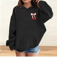 thumbnail image 2 of YunPes Girl's Cherry Graphic Hoodies Kids Bow Cherry Pullover Hooded Sweatshirt Boys Long Sleeve Oversized Sweaters Cute Preppy Coat, 2 of 8