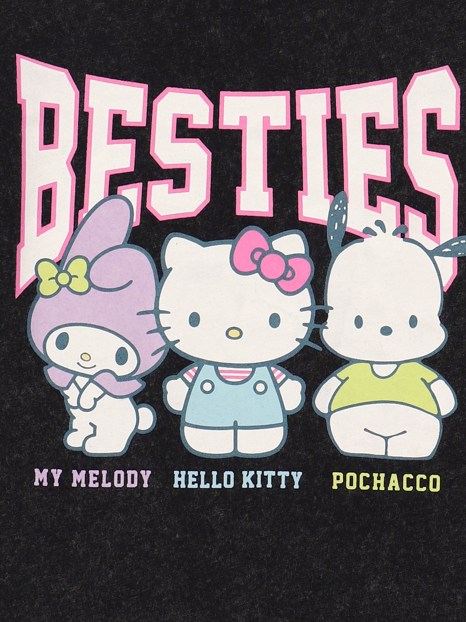 Hello Kitty and Friends Toddler Graphic Crewneck Tee, Sizes 12M-5T