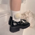 thumbnail image 6 of Women Solid Color Furry Ankle Socks Japanese JK Girl Sweet Large Plush Winter Fuzzy Plush Middle Tube Socks, 6 of 9