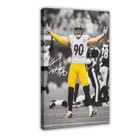 T.J. Watt Canvas Poster Wall Art Decor Print Picture Paintings for Living Room Bedroom Decoration