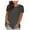 Gray, variant on Sevevn Women's Fashion Solid Loose Short Sleeve T-shirt Pullover Tops Black XXXXXL Great Gifts for Less