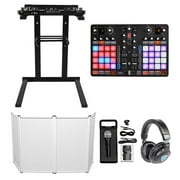 Hercules P32 DJ USB MIDI DJ Controller w/32-Pads+Facade+Stand+Headphones+Mic