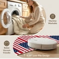 thumbnail image 5 of ODIKA Striped Patriotic Motif Generic Stars Vintage Bordered Front Door Refined Pet Friendly & Kids Safe Bedside for Bedroom, Nursery, RV, 5 of 7
