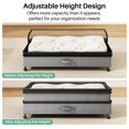 thumbnail image 3 of Kitstorack Kit de almacenamiento bajo la cama de 2 piezas, ajustable con ruedas, 3 of 7