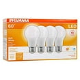 thumbnail image 3 of Sylvania (4 Pack) LED Light Bulbs - Soft White, E26, 60 Watts Equivalent, 120V, 3 of 4