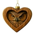 thumbnail image 2 of Rapeiae Christmas Animals Print Acrylic Hanging Christmas Gifts for Family Colleagues Christmas Tree Decoration, 2 of 8