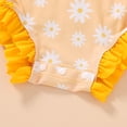 thumbnail image 6 of Tiny Cutey Toddler Girl Swimsuit Baby Long Sleeve One-Piece Rash Guard Bathing Suit with Hat for 6-12 Months, 6 of 7