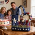 thumbnail image 6 of Independence Day Quilted Tote Bag, Patriotic Printed Polyester Shoulder Handbag, 14.9x13.7 Inch Large Capacity Shopping Bag for 4th of July, Beach, Picnic, Travel, and Daily Use, 6 of 6