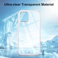 thumbnail image 2 of FYBTO Case Compatible with iPhone 12 Pro Max Case Crystal Clear Transparent Design Back Bumper Shockproof Slim Fit Soft TPU Silicone Protective Phone Case Cover for iPhone 12 Pro Max, White, 2 of 5