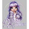 thumbnail image 2 of Girl's Rainbow High Violet Diva by Nature  Graphic Tee Athletic Heather X Small, 2 of 5