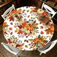 thumbnail image 2 of Halloween Sale Clearance!Fall Decorations for Home, Tablecloth For Thanksgiving Pumpkin Dining Table No Wash Waterproof Oil Proof Round Tablecloth, 2 of 7