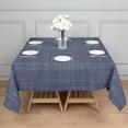 thumbnail image 4 of 52x52in(132x132cm) Square Tablecloth, Waterproof Polyester Table Cover, Wrinkle Resistant & Washable Fabric for Dining, Kitchen, Picnic, Denim Jean Print, 4 of 6