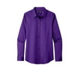 thumbnail image 3 of Port Authority LW808 Ladies Long Sleeve SuperPro React Twill Shirt , Strong Blue, S, Womens Button Down Shirts, 3 of 4