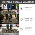 thumbnail image 6 of Door Mat Welcome Mat 18 x 30 Inch Front Door Mat Outdoors for Home Entrance Outdoors Mat for Outside Entry Way Doormat Entry Rugs, Heavy Duty Non Slip Rubber Back Low Profile, Petal, 6 of 6
