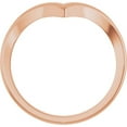 thumbnail image 2 of 14k Rose Gold V Shaped Ring -- Size 6.5 Ring for Women - 1.9 Grams, 2 of 2