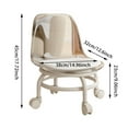 thumbnail image 2 of Rolling Stools with Wheels, Little Low Small Stools on Wheels, Swivel Chair Stool, 360 Degree Rotating Low Stool, Short Roller Seat Chair for Home Office Garage Salon Kitchen,C, 2 of 8