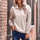 thumbnail image 5 of Camisas Para Mujer Camisetas de Gran Tamaño Manga Larga Moda Casual Camiseta Sólida Top Blusa Jersey Odeerbi  ODB136209, 5 of 9