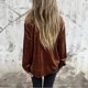 thumbnail image 4 of HongQid Women's Velvet Fall Outfits Dressy Casual Button Down Long Bell Sleeve Holiday Tops Shirts Trendy 80s Outfits, 4 of 4
