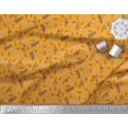 thumbnail image 3 of Soimoi Georgette Viscose Fabric Notes,Piano & Guitar Musical Instrument Printed Craft Fabric by The Yard 42 Inch Wide, 3 of 3
