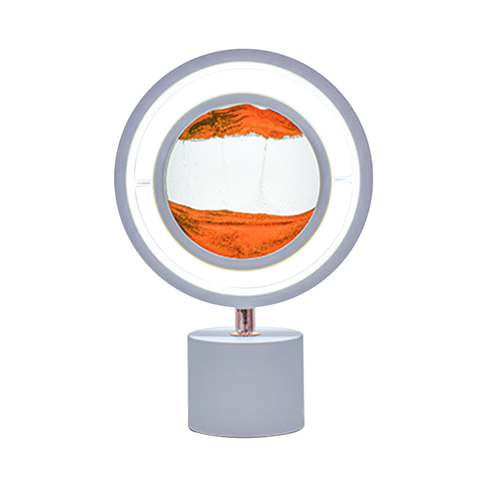 Mouliraty 3D Mobile Sand Painting, 360 掳 Rotating Quicksand Table Lamp