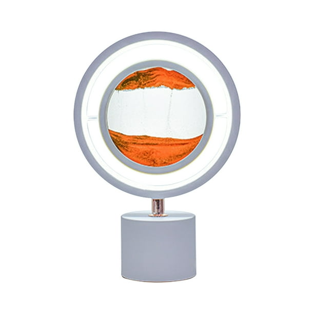 Mouliraty 3D Mobile Sand Painting, 360 掳 Rotating Quicksand Table Lamp