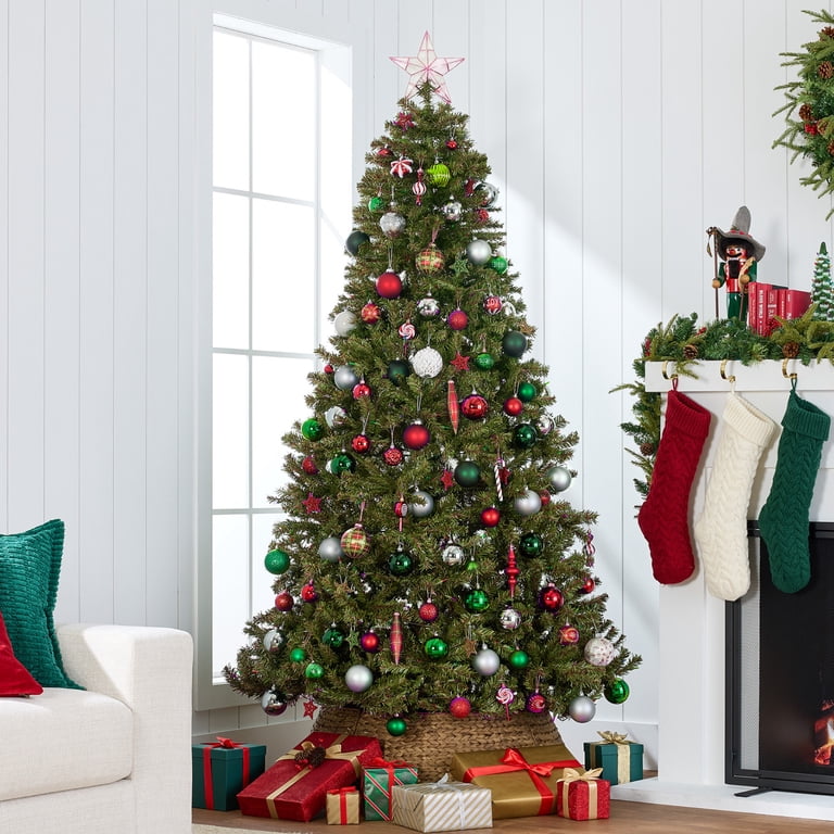 Best Choice Products Indoor 6ft Pre-Lit Spruce Hinged Artificial