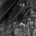 thumbnail image 3 of Medium Full-Tang Fixed Blade Knife, 4.92" D2 Tool Steel Blade, G10 Handle & Kydex Sheath, for Camping, Hunting, Fishing, 3 of 7