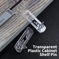 thumbnail image 3 of HUGFEGWE 50 Pcs Plastic Locking Shelf Pins 7.9mm, 5/8" Clear Plastic Locking Shelf Support Peg Clips for 7.9mm Diameter Peg Hole & 5/8 Inch Cabinet Shelf CJB91-55034, 3 of 9